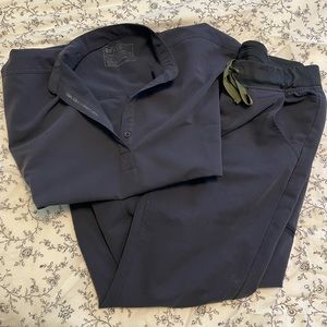 Figs Quiet Navy Scrub Set - Raphaela XS, Zamora Small Petite